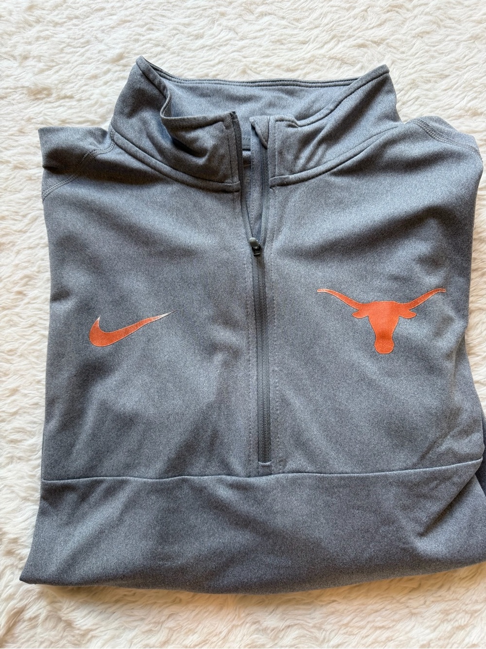 Nike Texas Longhorns UT Dri-FIT Quarter-Zip long-sleeve Pullover Size Large